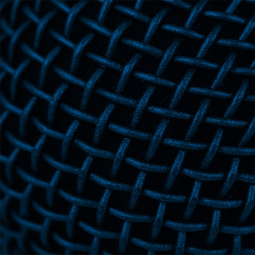 abstract extreme close-up of microphone